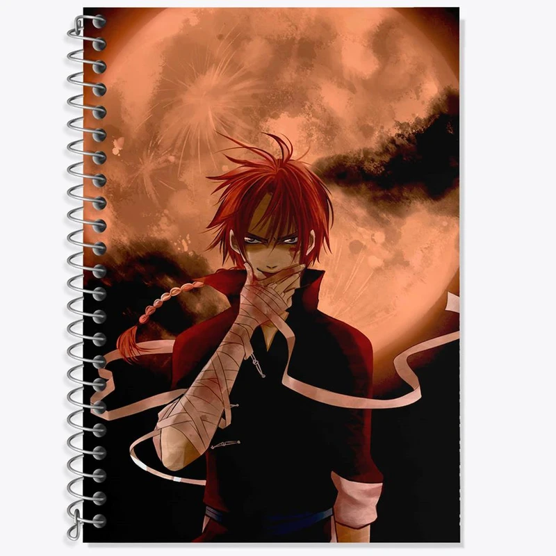 دفتر زبان 50 برگ خندالو مدل سه خط طرح کاگویا انیمه گینتاما کد 12936