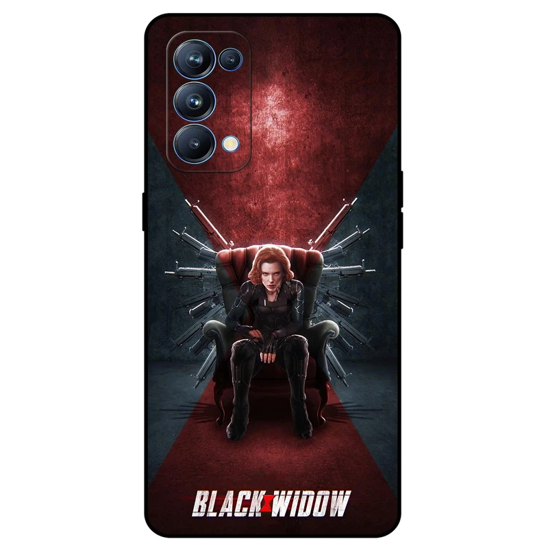 کاور مگافون طرح بیوه سیاه مدل 5423 مناسب برای گوشی موبایل اوپو Reno 5 Pro 5G