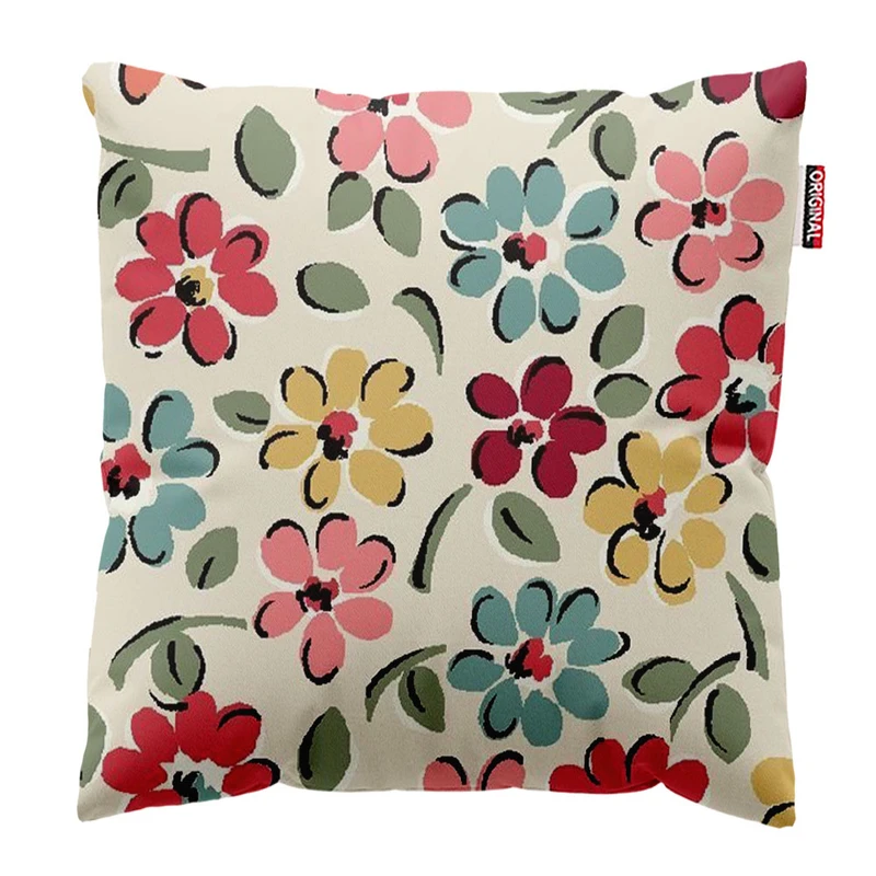 کوسن پاد آفرین طرح گل کد 2307 سایز 30*30 سانتی متر