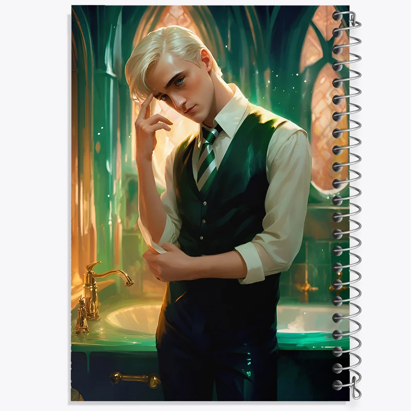 دفتر نقاشی 50 برگ خندالو طرح مالفوی هری پاتر (Harry Potter) کد F7208