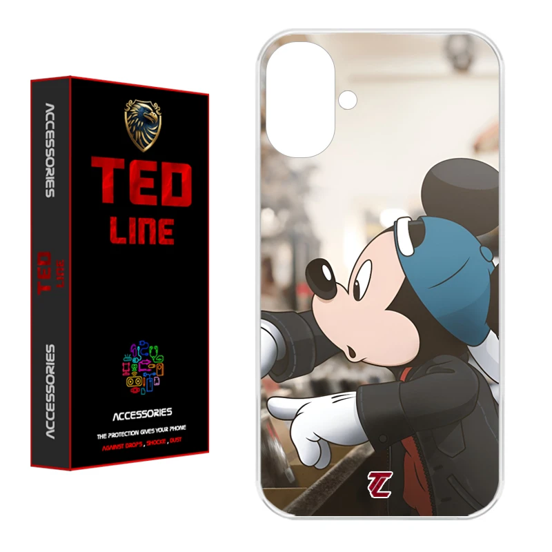 کاور تد لاین طرح میکی موس کد 1139 مناسب برای گوشی موبایل اپل Iphone 16  