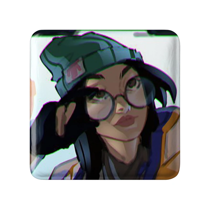 مگنت خندالو طرح بازی ولورانت (Valorant) مدل مربعی کد 33103