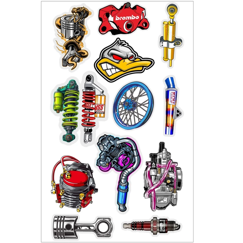 برچسب مدل اسپرت ماشین و موتور کد 999