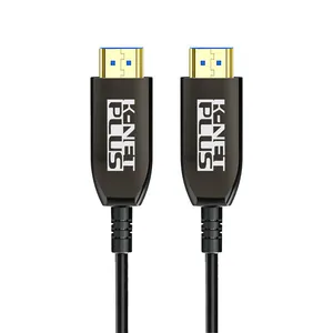 کابل ۲٫۱ HDMI فیبر نوری کی نت پلاس مدل KP-CHAOC21250 طول ۲۵ متری