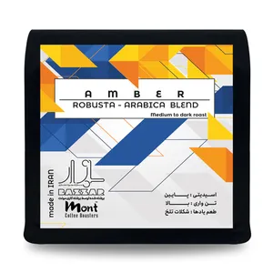 دانه قهوه ترکیبی 60% عربیکا 40% ربوستا مونت امبر - 250 گرم