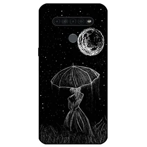 Megafone Girl and Moon 1369 Cover For LG K41S / K51S