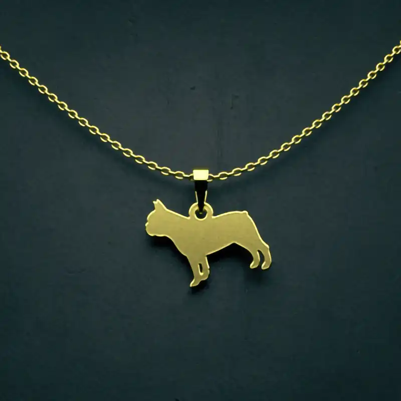 گردنبند طلا 18 عیار زنانه مدوپد مدل سگ کد J3-1-1016