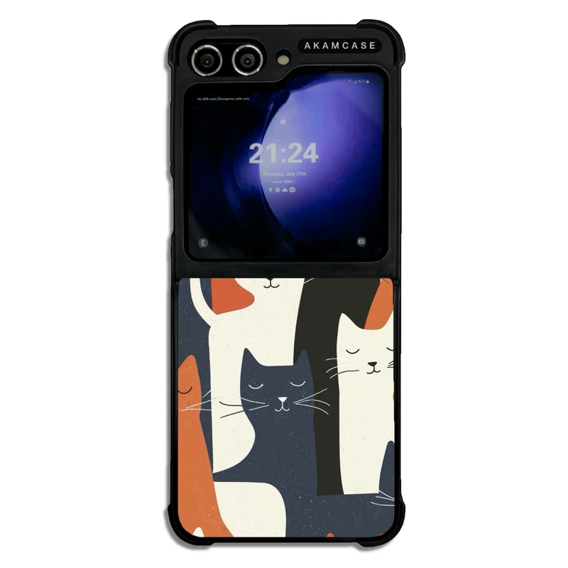 کاور آکام مدل AMC-WSGZFLIP5-CATS-26 مناسب برای گوشی موبایل سامسونگ Galaxy Z Flip 5