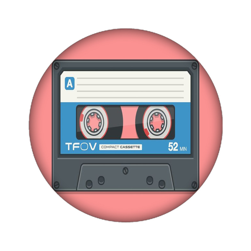 استیکر تزئینی موبایل مدل نوار کاست کد 4802