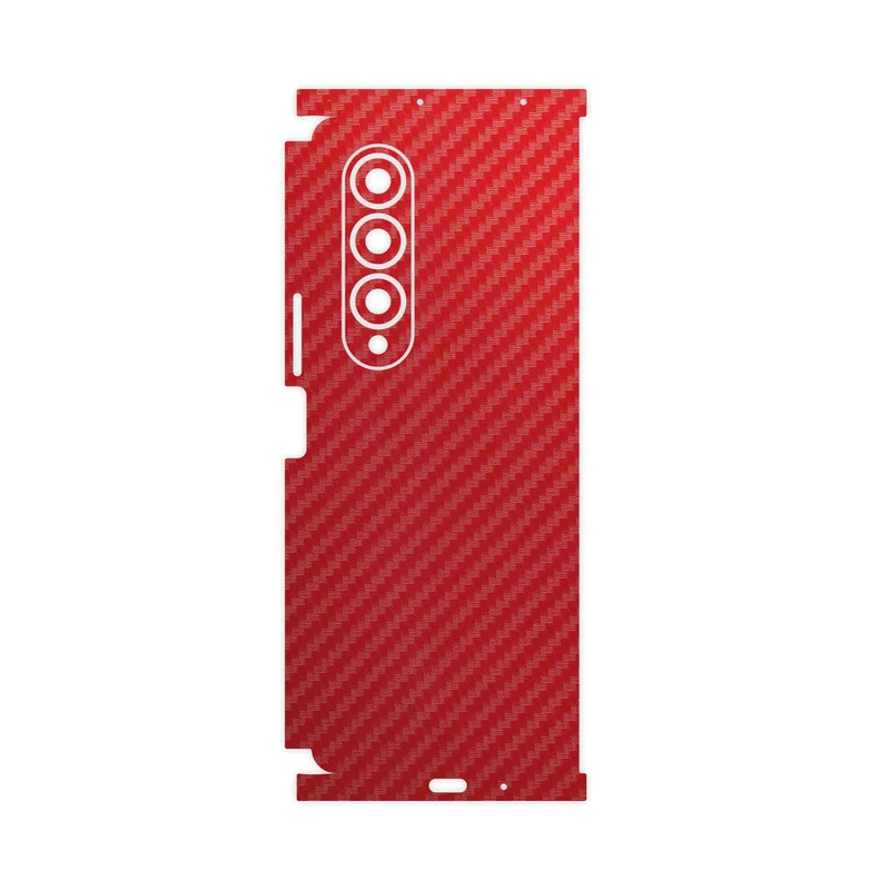 برچسب پوششی ماهوت مدل Red-Fiber-FullSkin مناسب برای گوشی موبایل سامسونگ Galaxy Z Fold4