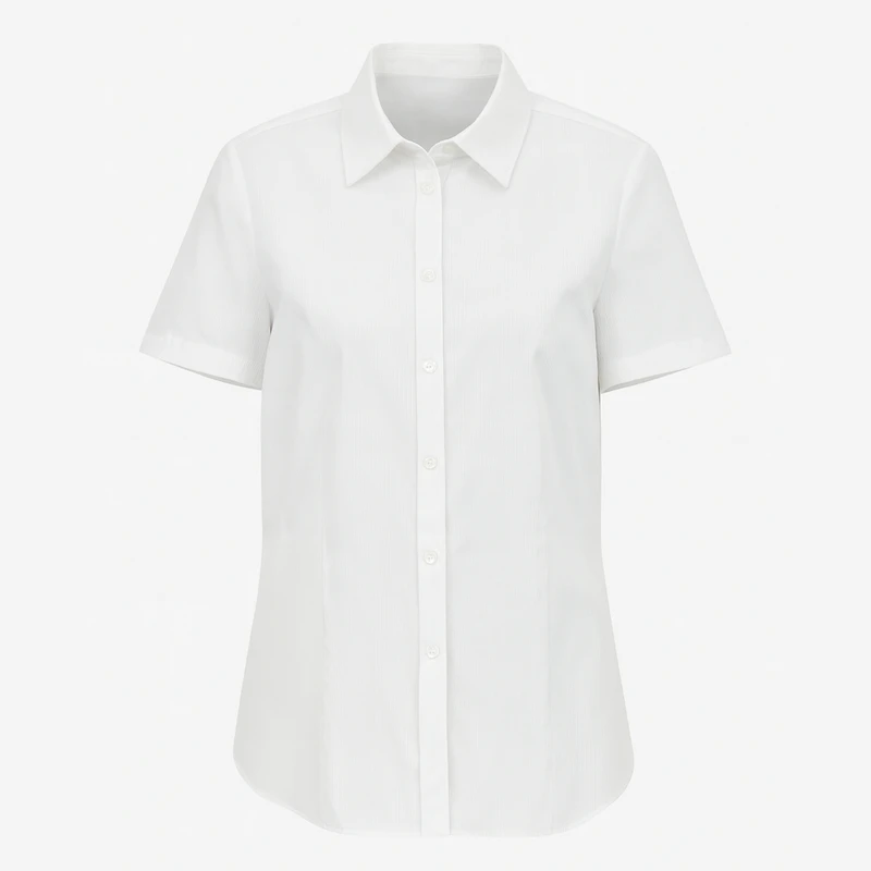 شومیز آستین کوتاه یقه برگردان زنانه مدل 28100