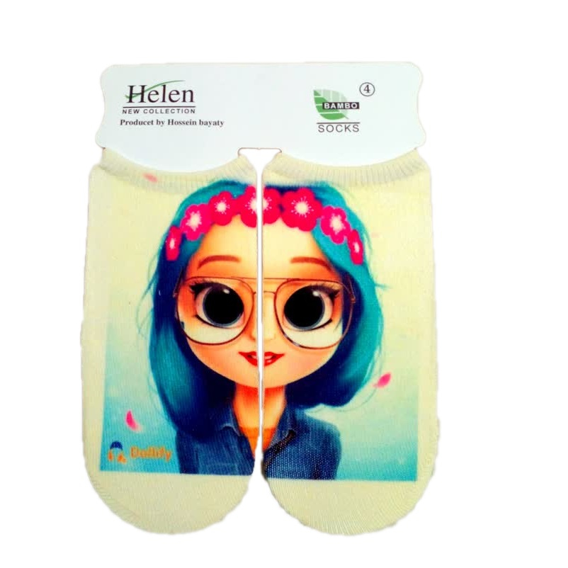 جوراب دخترانه عینکی کد 11