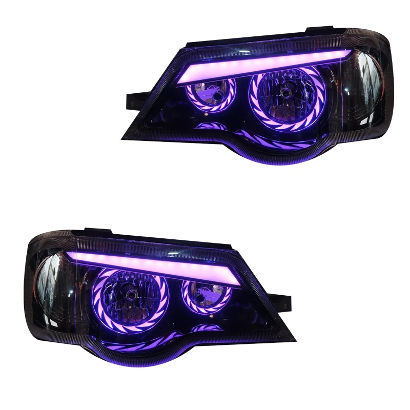 چراغ جلو خودرو گروه پژوهش صنعت مدرن مدل Angry-B-Purple مناسب برای پراید 111و 132 بسته دو عددی