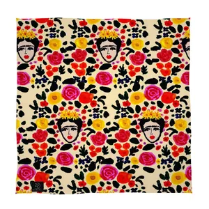 دستمال سر و گردن 27 طرح فریدا کالو کد B09