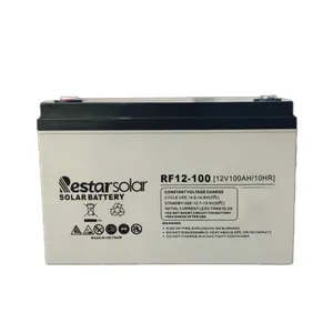 باتری خورشیدی رستار سولار مدل AGM ظرفیت 100 آمپر ساعت