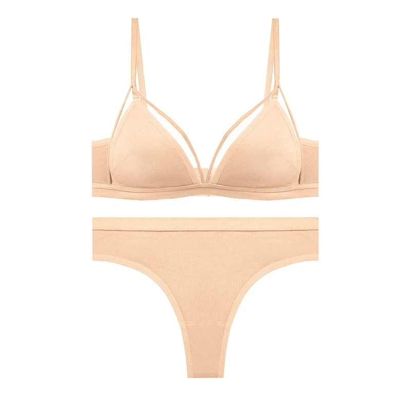 ست شورت و سوتین زنانه مدل اسفنجی بیکینی هارنس دار بدون فنر کد 31331