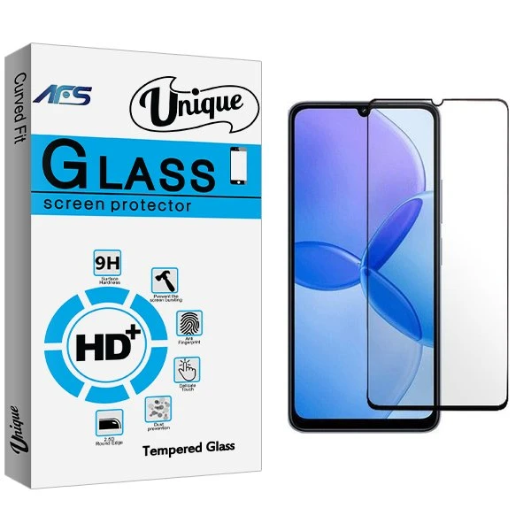 محافظ صفحه نمایش شیشه ای ای اف اس مدل Unique مناسب برای گوشی موبایل شیائومی Redmi 13R