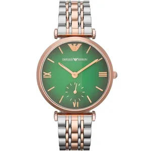 ساعت مچی عقربه‌ای کوارتز زنانه مدل زیرثانیه دو موتور فعال کد 001