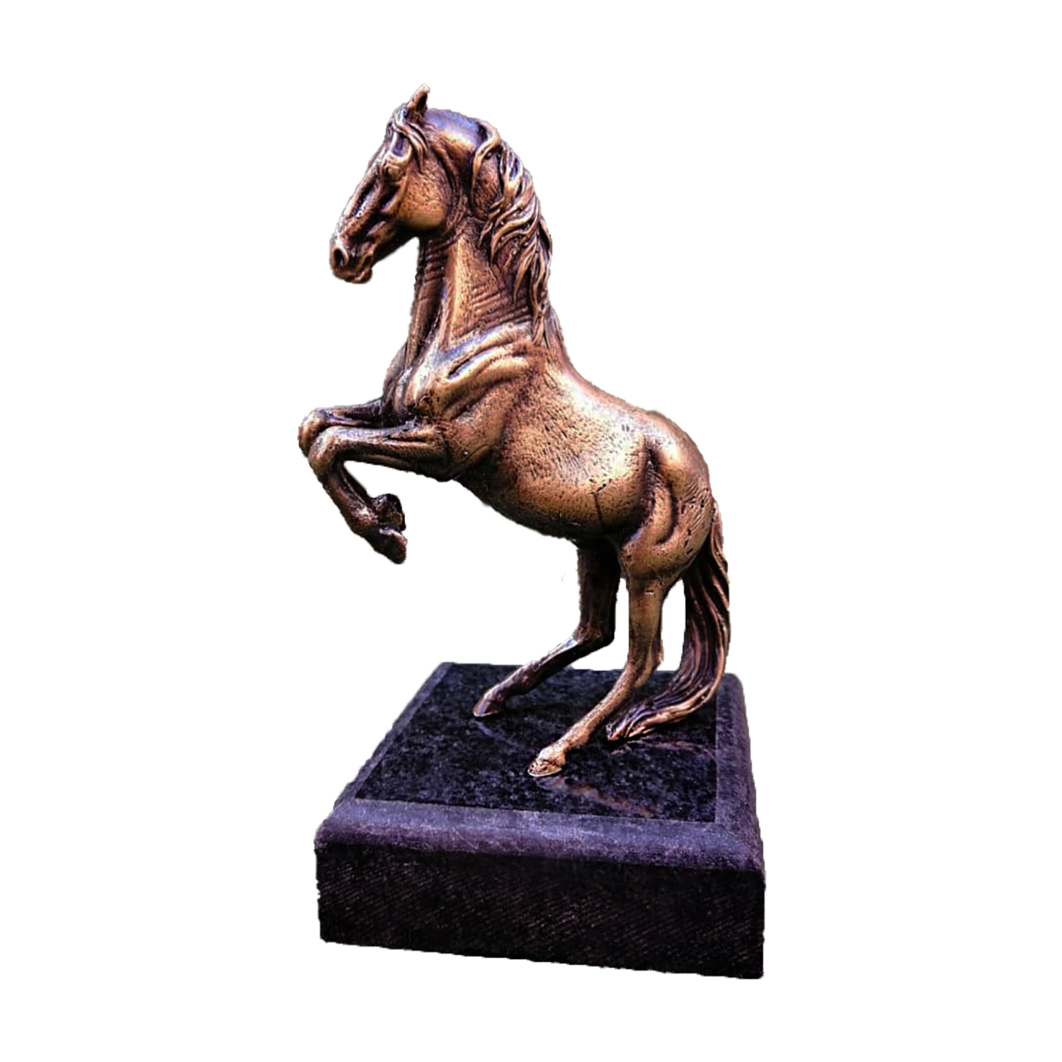 مجسمه برنجی طرح اسب سرکش