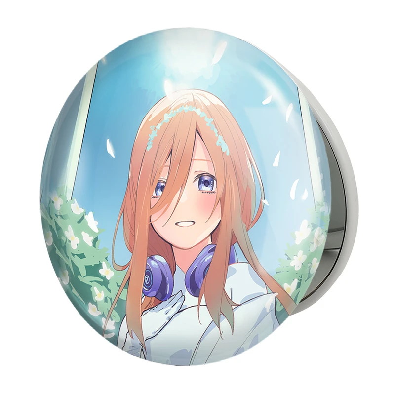 آینه جیبی خندالو طرح میکو انیمه پنج عروس مساوی مدل تاشو کد 32549