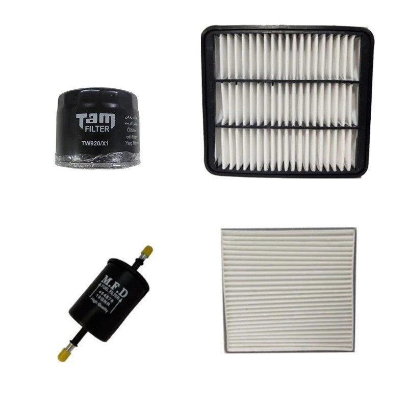 فیلتر روغن تام مدل AK-550 مناسب برای ام وی ام 550 به همراه فیلتر هوا ، فیلتر کابین و فیلتر بنزین