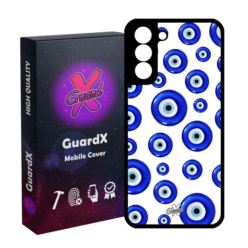 کاور گارد ایکس طرح چشم نظر مدل Glass10432 مناسب برای گوشی موبایل سامسونگ Galaxy S21 FE