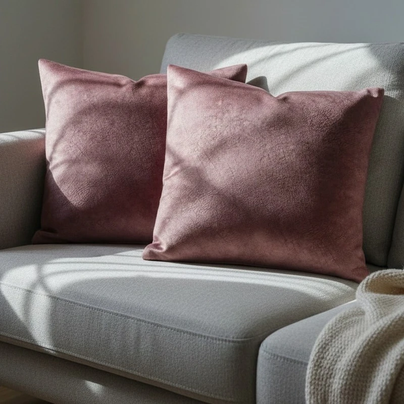 کاور کوسن مدل مخمل مبلی سایز 40*40 سانتی متر بسته دو عددی