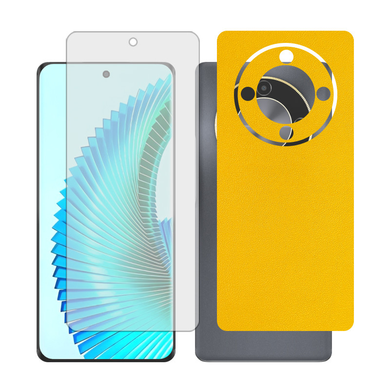محافظ صفحه نمایش گلس مدل Together مناسب برای گوشی موبایل آنر X9b به همراه برچسب پوششی پشت گوشی