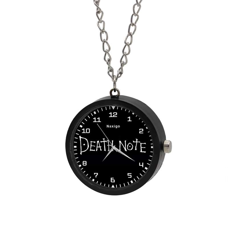 ساعت گردنبندی عقربه ای ناکسیگو مدل Death Note کد NF11813 ساعت گردنبندی عقربه ای ناکسیگو مدل Death Note کد NF11813