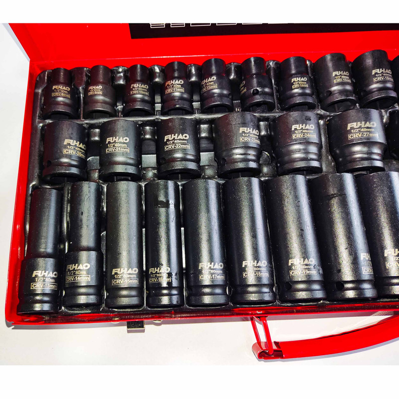آچار سری بکس فشار قوی فوهایو مدل QBFD-35PC مجموعه 35 عددی