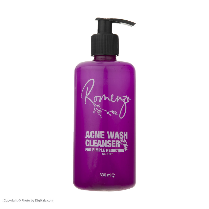 پاک کننده آرایش صورت رومنزو مدل Acne Wash حجم 330 میلی لیتر