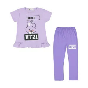 ست تی شرت و شلوار دخترانه نونا مدل 2211427-64