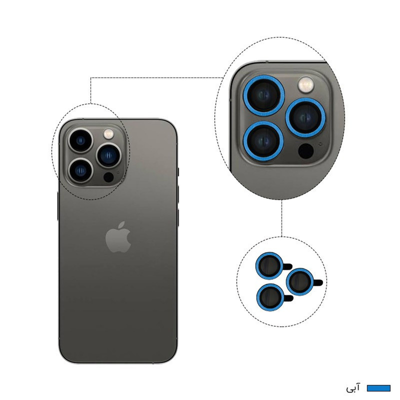 محافظ لنز دوربین شهر گلس مدل SHABRANG مناسب برای گوشی موبایل اپل iPhone 11