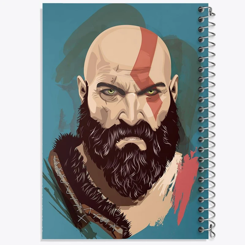 دفتر مشق 50 برگ خندالو مدل بازی گاد آف وار God Of War کد 28630