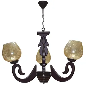   لوستر سه شعله چشمه نور کد G707/3-BR