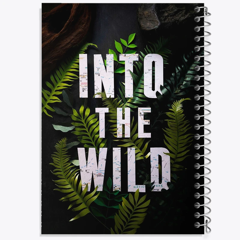 دفتر مشق 50 برگ خندالو طرح In To The Wild کد F5653