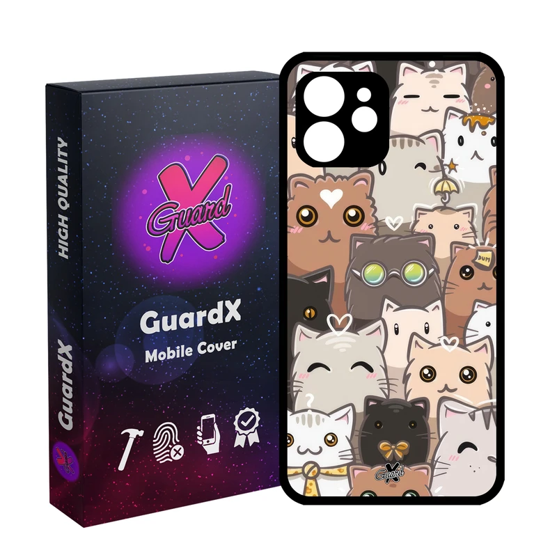کاور گارد ایکس طرح Cat مدل Glass10674 مناسب برای گوشی موبایل اپل iPhone 12