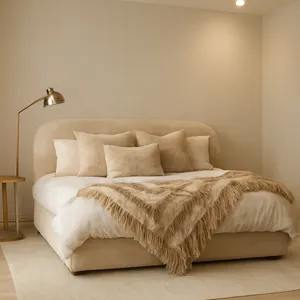 تخت خواب چوبی یک نفره دیبا روکش امیدی مدل تدی 1044 سایز 200×90 سانتی متر