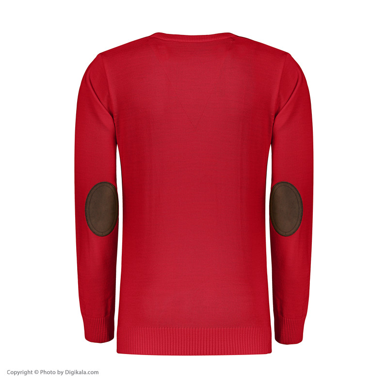 پلیور مردانه تریکو پاییزان مدل PR700 رنگ قرمز روشن