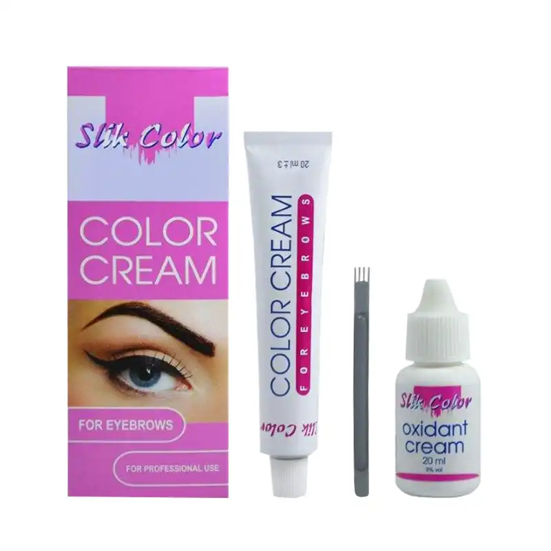 کیت رنگ ابرو سلیک کالر شماره 4.77 حجم 20 میلی لیتر رنگ قهوه ای نسکافه ای