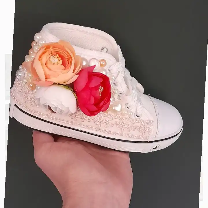 نیم بوت دخترانه مدل مای فلاورز