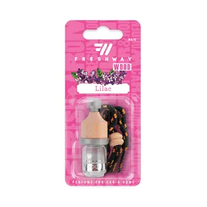 خوشبوکننده خودرو فرش وی مدل چوبی Blister کد 1WB با رایحه lilac حجم 5 میلی‌لیتر