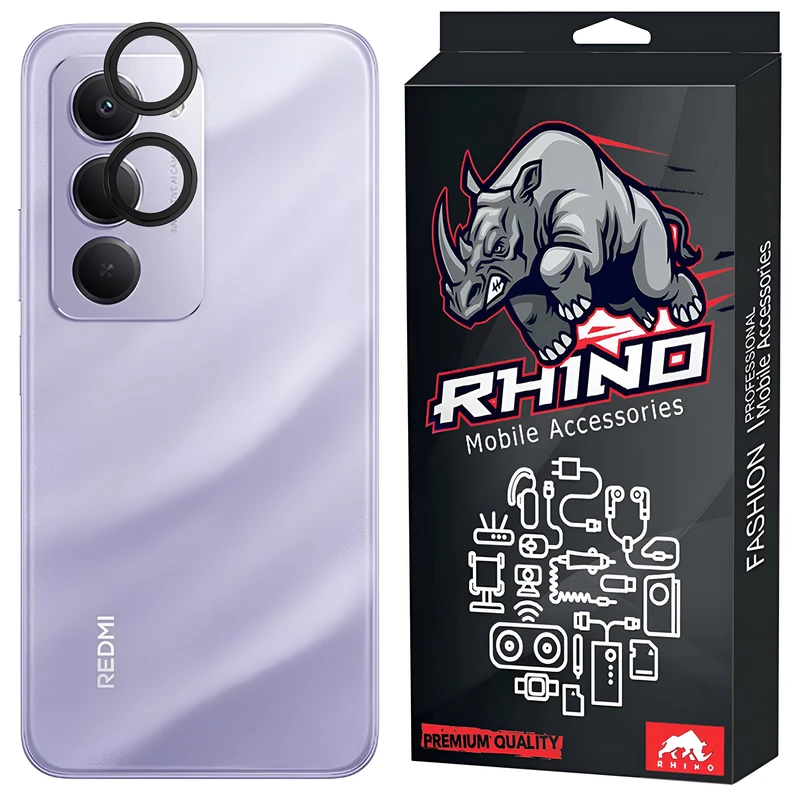محافظ لنز دوربین شیشه‌ای راینو مدل R- مناسب برای گوشی موبایل شیائومی Redmi 15 4G
