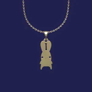 گردنبند طلا 18 عیار زنانه مدوپد مدل خرگوش کد T2-1-1033