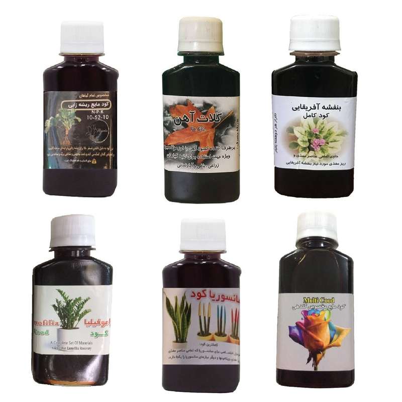 کود مایع فسفر ریشه زایی 10-52-10 و کلات آهن و بنفشه آفریقایی و کود زاموفیلیا و کود سانسوریا و کود گلدهی مدل life drop حجم 120 میلی لیتر