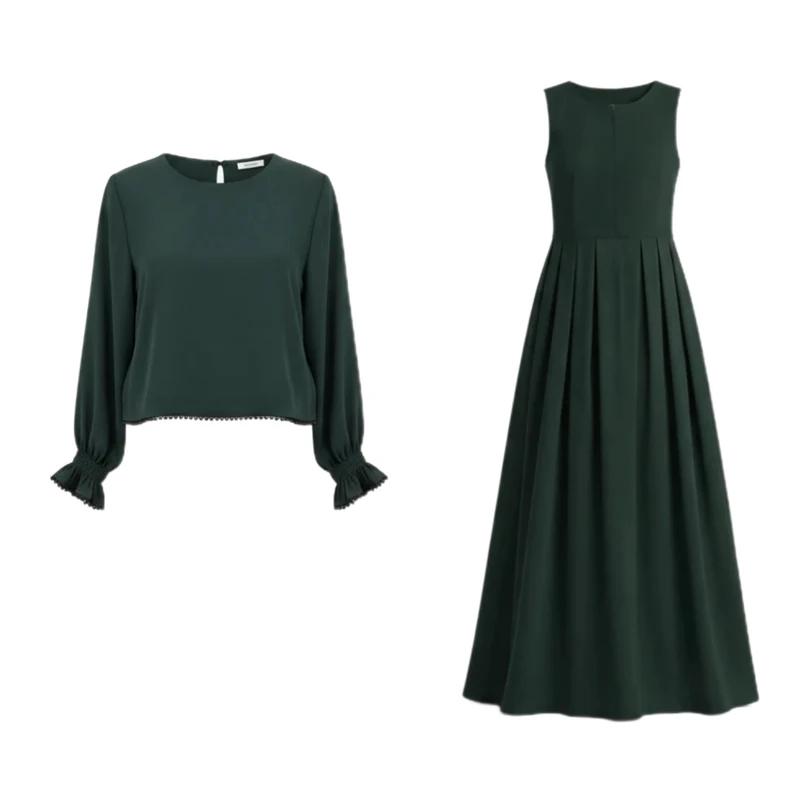 عکس شماره 2 : ست رویه و سارافون رسمی زنانه مدل ۱۱۰