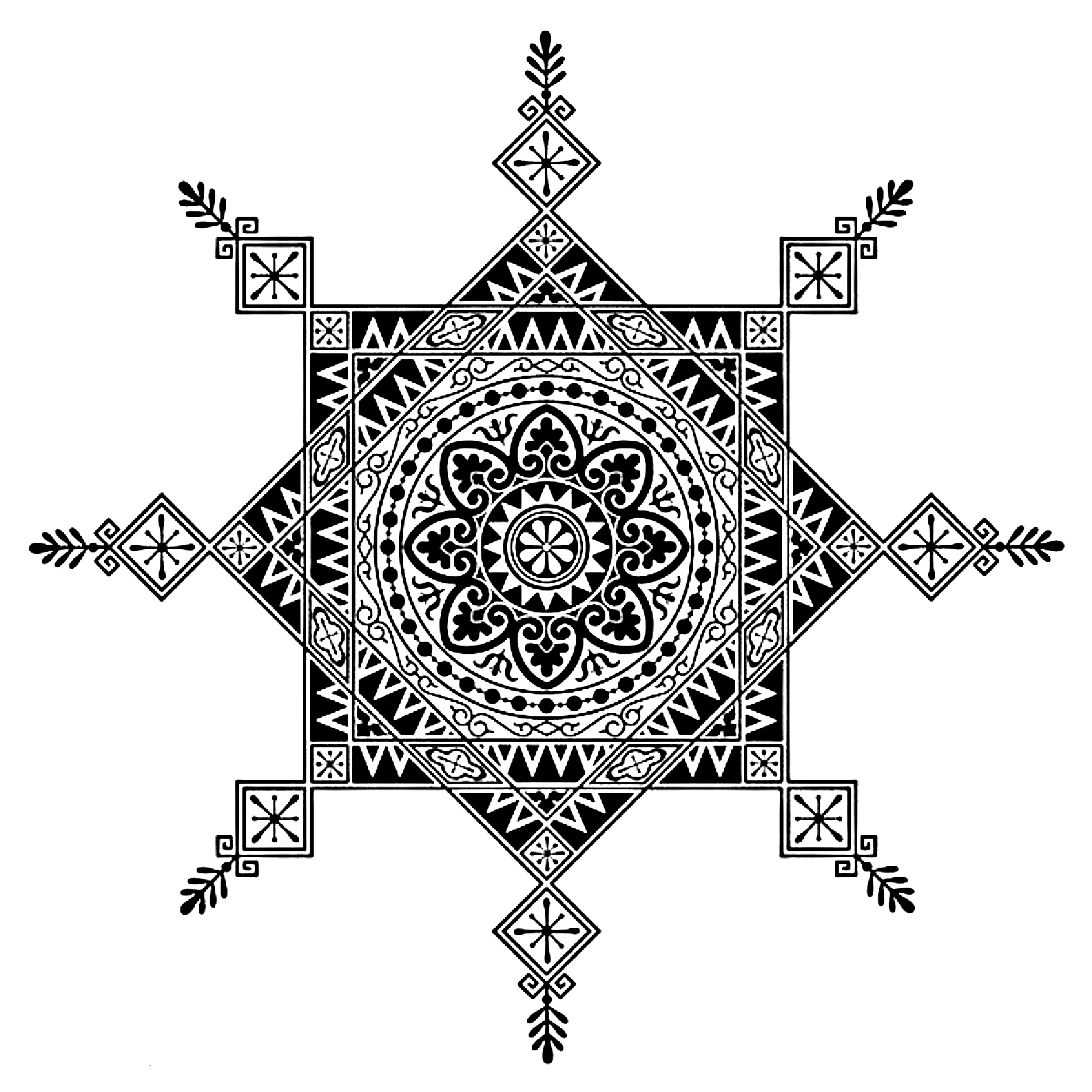 شابلون دیواری مدل M8