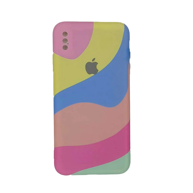 کاور مدل سیلیکونی طرح آبرنگی کد 07مناسب برای گوشی موبایل اپل iphone xs max 