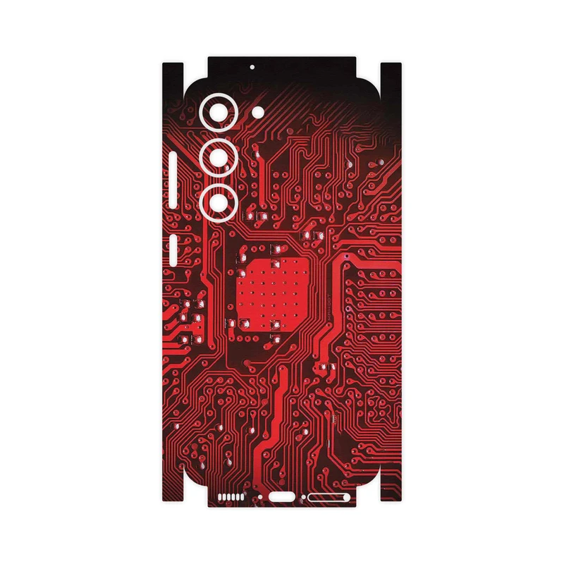 برچسب پوششی ماهوت مدل Red_Printed_Circuit_Board-FullSkin مناسب برای گوشی موبایل سامسونگ Galaxy S23