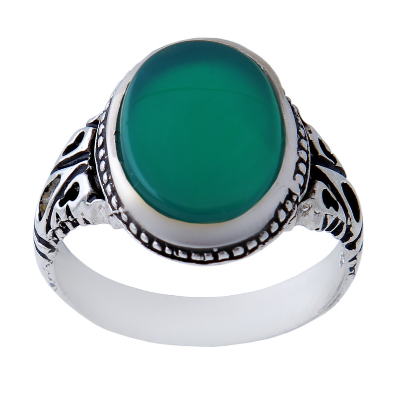 انگشتر نقره مردانه بازرگانی میلادی کد AM_841